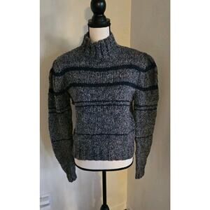 Hewlett Womans Sweater Blue Acrylic Vintage 60s 80s 90s Long Sleeve